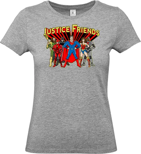 Justice Friends - justice, super, hero, comic, friends - Standard T-Shirt (Frauen)