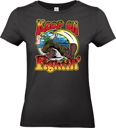 Keep on Fightin - Beat em up, fight, retro - Standard T-Shirt (Frauen)