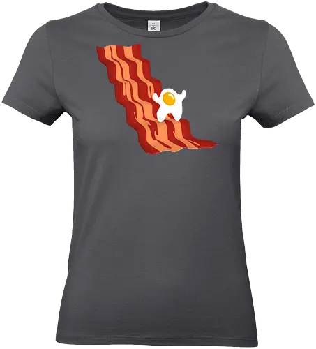 The Yolker - joaquin phoenix, joker, joker 2019, mashup, parody, the joker, arthur fleck, bacon, Bat, dc comics, egg, food, fried, funny, humor - Standard T-Shirt (Frauen)