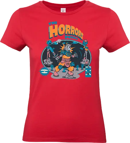 Der Schrecken hält an - Lykaner-Kraft, Retro-Stil, Werwolf, Zombie-Apokalypse, verfluchte Nacht, dunkle Kunst, Vollmondwut, lustiger schwarzer Humor, Horrorkunst - Standard T-Shirt (Frauen)