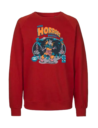 Der Schrecken hält an - Lykaner-Kraft, Retro-Stil, Werwolf, Zombie-Apokalypse, verfluchte Nacht, dunkle Kunst, Vollmondwut, lustiger schwarzer Humor, Horrorkunst - Fairtrade Sweatshirt