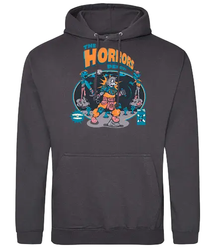 Der Schrecken hält an - Lykaner-Kraft, Retro-Stil, Werwolf, Zombie-Apokalypse, verfluchte Nacht, dunkle Kunst, Vollmondwut, lustiger schwarzer Humor, Horrorkunst - Standard Hoodie