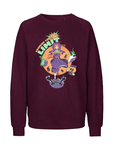 Die Grenzen überschreiten - schwarze Katze, Katzenfreund, dunkle Hexe, Geister, kawaii Okkultismus, Ritual, gruselig, süß, Hexenkunst, Witchcore-Ästhetik - Fairtrade Sweatshirt