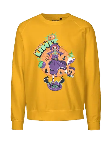 Die Grenzen überschreiten - schwarze Katze, Katzenfreund, dunkle Hexe, Geister, kawaii Okkultismus, Ritual, gruselig, süß, Hexenkunst, Witchcore-Ästhetik - Fairtrade Sweatshirt