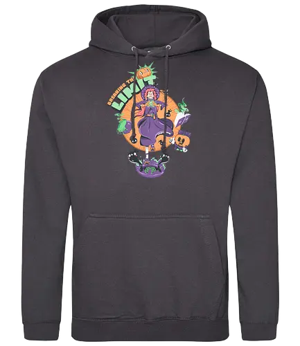 Die Grenzen überschreiten - schwarze Katze, Katzenfreund, dunkle Hexe, Geister, kawaii Okkultismus, Ritual, gruselig, süß, Hexenkunst, Witchcore-Ästhetik - Standard Hoodie