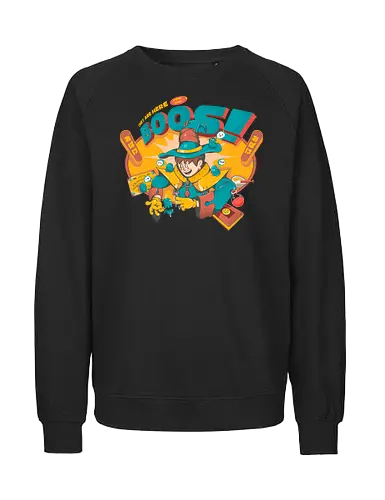 Sie sind für die Buuhs da - gruselig süß, Beschwörung, dunkle Kunst, dunkle Magie, lustig, Geisterparty, mystisches Chaos, Okkultismus, Ouija-Energie, Retro-Zauberer, Ritual - Fairtrade Sweatshirt
