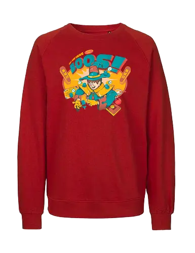Sie sind für die Buuhs da - gruselig süß, Beschwörung, dunkle Kunst, dunkle Magie, lustig, Geisterparty, mystisches Chaos, Okkultismus, Ouija-Energie, Retro-Zauberer, Ritual - Fairtrade Sweatshirt