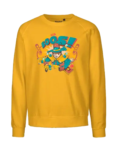 Sie sind für die Buuhs da - gruselig süß, Beschwörung, dunkle Kunst, dunkle Magie, lustig, Geisterparty, mystisches Chaos, Okkultismus, Ouija-Energie, Retro-Zauberer, Ritual - Fairtrade Sweatshirt