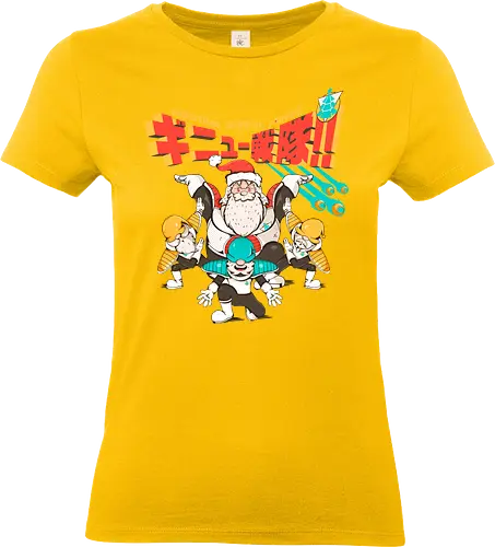 Weihnachts-Spezialkräfte - taktische Einheit, Weihnachten, Elfenkrieger, Spaß, Geeky Christmas, Kamehame Hohoho, Leistungsstufe, Santa Squad, Santa Strike Team, Shonen Christmas - Standard T-Shirt (Frauen)
