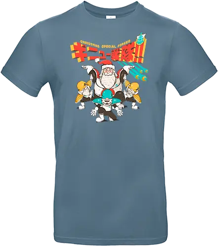 Weihnachts-Spezialkräfte - taktische Einheit, Weihnachten, Elfenkrieger, Spaß, Geeky Christmas, Kamehame Hohoho, Leistungsstufe, Santa Squad, Santa Strike Team, Shonen Christmas - Standard T-Shirt