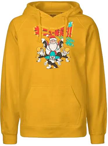 Weihnachts-Spezialkräfte - taktische Einheit, Weihnachten, Elfenkrieger, Spaß, Geeky Christmas, Kamehame Hohoho, Leistungsstufe, Santa Squad, Santa Strike Team, Shonen Christmas - Fairtrade Hoodie