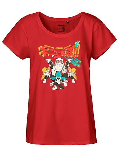 Weihnachts-Spezialkräfte - taktische Einheit, Weihnachten, Elfenkrieger, Spaß, Geeky Christmas, Kamehame Hohoho, Leistungsstufe, Santa Squad, Santa Strike Team, Shonen Christmas - Fairtrade Girl Shirt