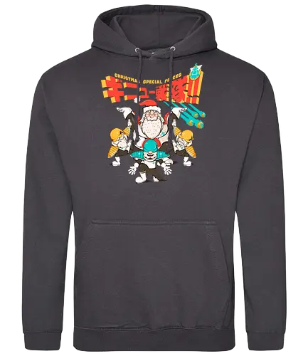 Weihnachts-Spezialkräfte - taktische Einheit, Weihnachten, Elfenkrieger, Spaß, Geeky Christmas, Kamehame Hohoho, Leistungsstufe, Santa Squad, Santa Strike Team, Shonen Christmas - Standard Hoodie