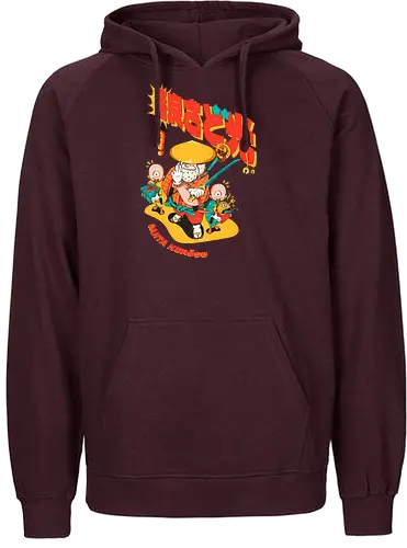 Santa aus Kanagawa - Anime-Weihnachten, dunkle Weihnachten, schwarzer Humor, Folklore-Fusion, Spaß, japanischer Feiertag, mythischer Feiertag, Nordpol-Dojo, Weihnachtsmann-Samurai, Shinto-Weihnachten - Fairtrade Hoodie