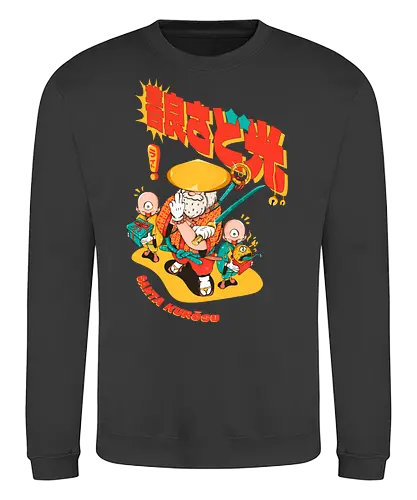 Santa aus Kanagawa - Anime-Weihnachten, dunkle Weihnachten, schwarzer Humor, Folklore-Fusion, Spaß, japanischer Feiertag, mythischer Feiertag, Nordpol-Dojo, Weihnachtsmann-Samurai, Shinto-Weihnachten - Sweatshirt