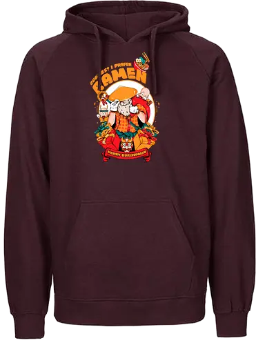 Kekse? Ich steh' mehr auf Ramen - Instantnudeln, japanische Weihnachten, Kawaii-Dämon, Oni-Elfenhelfer, Ramen-Weihnachtsmann, Samurai-Weihnachtsmann, Weihnachtsmann, Weihnachtsmann mit Katana, Weihnachten - Fairtrade Hoodie