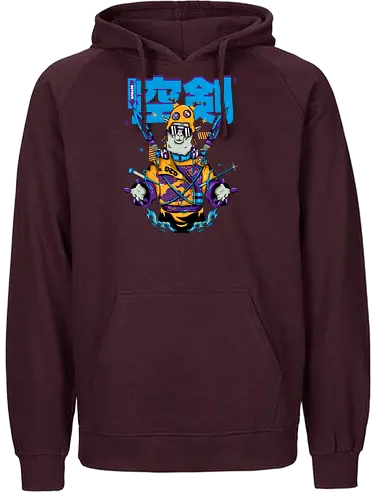 Attentäter-Lama – Cyberpunk-Samurai-Tier - Tierkrieger, Bladecore, Cyber-Tier, Cyberpunk-Samurai, pelzige Klinge, Kawaii-Assassine, Lama mit Haltung, Neotokyo, urbane Streetwear - Fairtrade Hoodie
