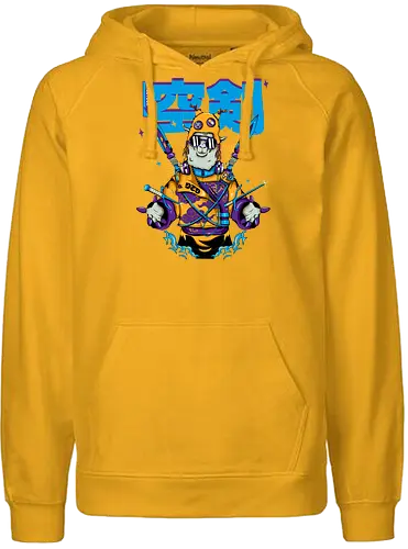 Attentäter-Lama – Cyberpunk-Samurai-Tier - Tierkrieger, Bladecore, Cyber-Tier, Cyberpunk-Samurai, pelzige Klinge, Kawaii-Assassine, Lama mit Haltung, Neotokyo, urbane Streetwear - Fairtrade Hoodie