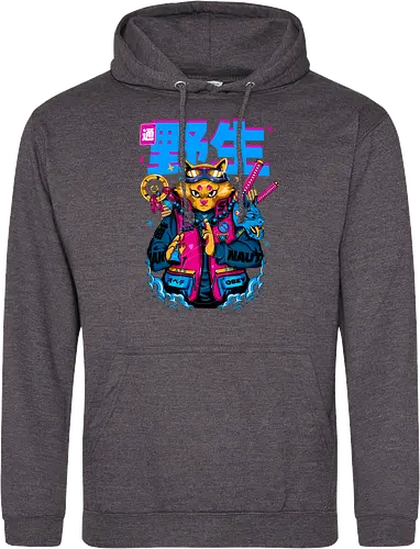 Samurai-Cyberpunk-Katze