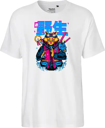 Samurai-Cyberpunk-Katze