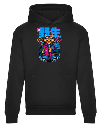 Samurai-Cyberpunk-Katze