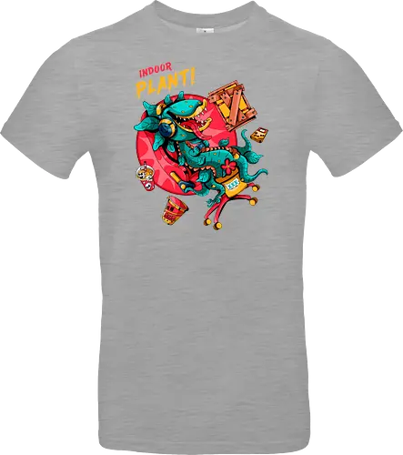 Zimmerpflanze - asozial, digital, asoziale Ästhetik, fleischfressende Pflanze, Photosynthese, Gamer-Pflanze, Zimmerpflanze, Plantcore, Quarantänecore, seltsames Indoor - Standard T-Shirt