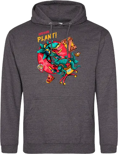 Zimmerpflanze - asozial, digital, asoziale Ästhetik, fleischfressende Pflanze, Photosynthese, Gamer-Pflanze, Zimmerpflanze, Plantcore, Quarantänecore, seltsames Indoor - Standard Hoodie