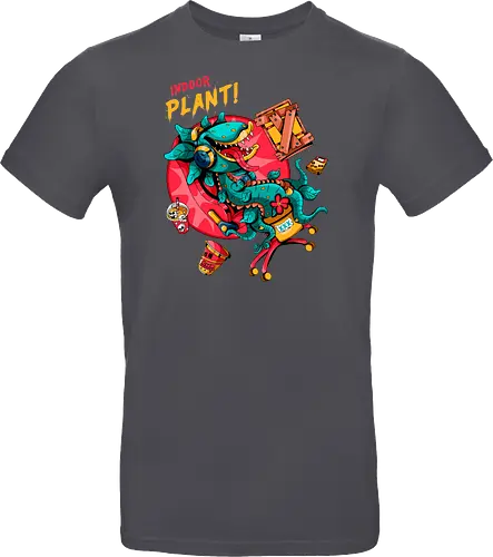 Zimmerpflanze - asozial, digital, asoziale Ästhetik, fleischfressende Pflanze, Photosynthese, Gamer-Pflanze, Zimmerpflanze, Plantcore, Quarantänecore, seltsames Indoor - Standard T-Shirt