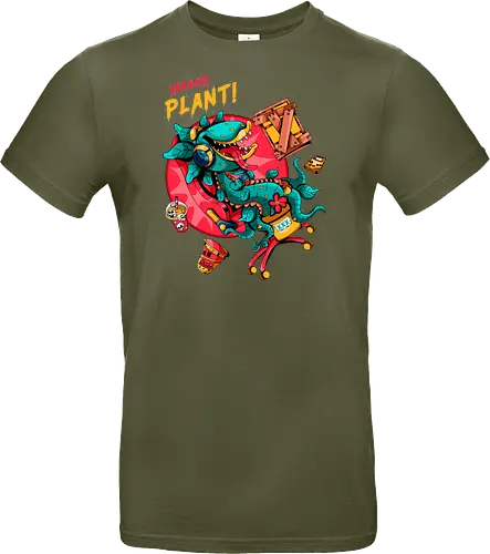 Zimmerpflanze - asozial, digital, asoziale Ästhetik, fleischfressende Pflanze, Photosynthese, Gamer-Pflanze, Zimmerpflanze, Plantcore, Quarantänecore, seltsames Indoor - Standard T-Shirt