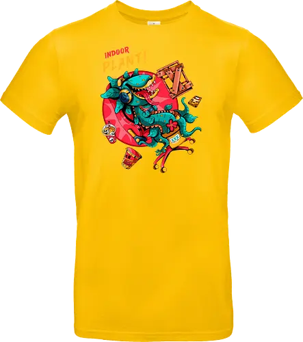 Zimmerpflanze - asozial, digital, asoziale Ästhetik, fleischfressende Pflanze, Photosynthese, Gamer-Pflanze, Zimmerpflanze, Plantcore, Quarantänecore, seltsames Indoor - Standard T-Shirt