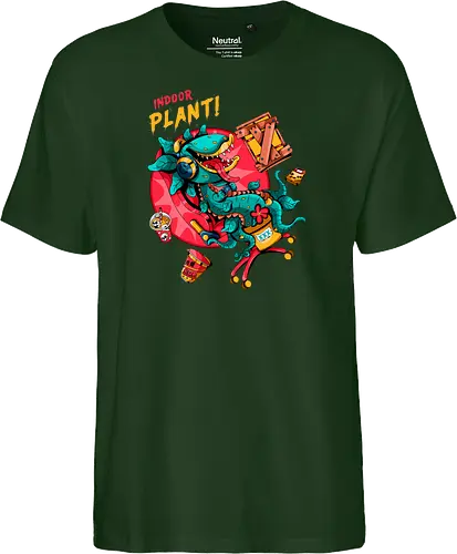 Zimmerpflanze - asozial, digital, asoziale Ästhetik, fleischfressende Pflanze, Photosynthese, Gamer-Pflanze, Zimmerpflanze, Plantcore, Quarantänecore, seltsames Indoor - Fairtrade T-Shirt