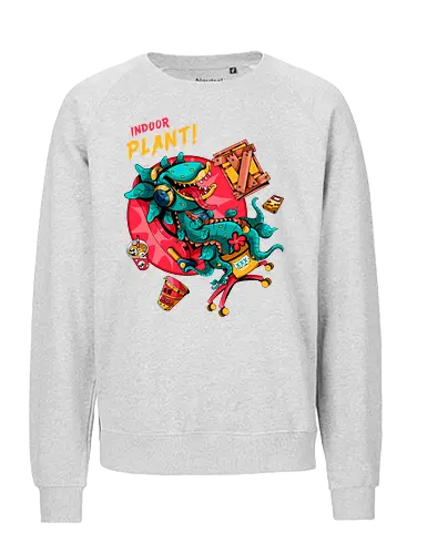 Zimmerpflanze - asozial, digital, asoziale Ästhetik, fleischfressende Pflanze, Photosynthese, Gamer-Pflanze, Zimmerpflanze, Plantcore, Quarantänecore, seltsames Indoor - Fairtrade Sweatshirt