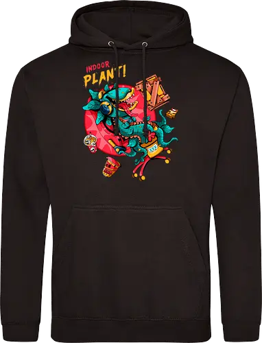 Zimmerpflanze - asozial, digital, asoziale Ästhetik, fleischfressende Pflanze, Photosynthese, Gamer-Pflanze, Zimmerpflanze, Plantcore, Quarantänecore, seltsames Indoor - Standard Hoodie