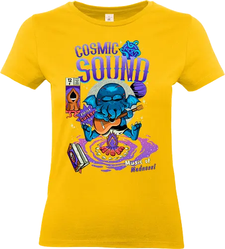Kosmischer Klang - kosmischer Horror, kosmischer Klang, gruselig süß, Cthulhu, dunkle Ästhetik, dunkle Stimmung, Gothic-Humor, Lovecraft-Humor, Necronomicon, Okkultismus, Weltraummusik - Standard T-Shirt (Frauen)