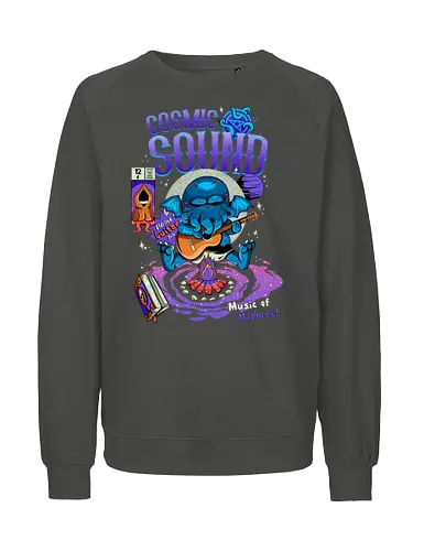 Kosmischer Klang - kosmischer Horror, kosmischer Klang, gruselig süß, Cthulhu, dunkle Ästhetik, dunkle Stimmung, Gothic-Humor, Lovecraft-Humor, Necronomicon, Okkultismus, Weltraummusik - Fairtrade Sweatshirt