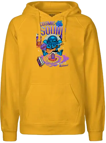 Kosmischer Klang - kosmischer Horror, kosmischer Klang, gruselig süß, Cthulhu, dunkle Ästhetik, dunkle Stimmung, Gothic-Humor, Lovecraft-Humor, Necronomicon, Okkultismus, Weltraummusik - Fairtrade Hoodie