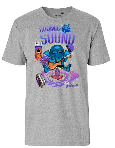 Kosmischer Klang - kosmischer Horror, kosmischer Klang, gruselig süß, Cthulhu, dunkle Ästhetik, dunkle Stimmung, Gothic-Humor, Lovecraft-Humor, Necronomicon, Okkultismus, Weltraummusik - Fairtrade T-Shirt