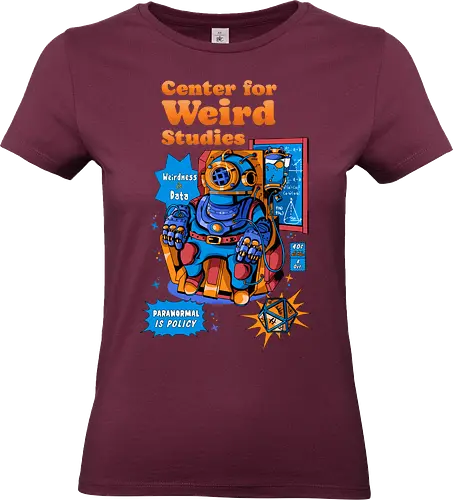 Zentrum für Weird-Studien - analoger Horror, kosmischer Horror, gruselige Wissenschaft, dunkle Wissenschaft, experimentelles Design, paranormales Labor, psionischer Überlebender, Science-Fiction-Horror, seltsames Experiment, Subject00x, Weirdcore - Standard T-Shirt (Frauen)