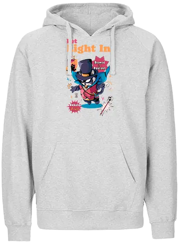 Lass Licht herein - schwarze Katze, dunkle Ästhetik, dunkel süß, ewige Nacht, Gothic-Katze, gruselige Katze, Sonnenlicht ist giftig, Untote, Vampirkatze, viktorianischer Horror, viktorianischer Vampir - Fairtrade Hoodie