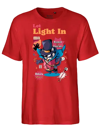 Lass Licht herein - schwarze Katze, dunkle Ästhetik, dunkel süß, ewige Nacht, Gothic-Katze, gruselige Katze, Sonnenlicht ist giftig, Untote, Vampirkatze, viktorianischer Horror, viktorianischer Vampir - Fairtrade T-Shirt