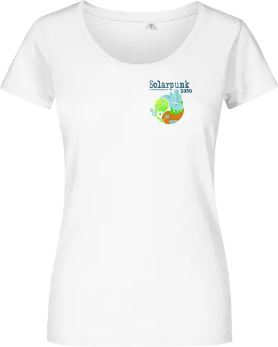 Solarpunk 2050 Logo quadratisch, für hellen Hintergrund