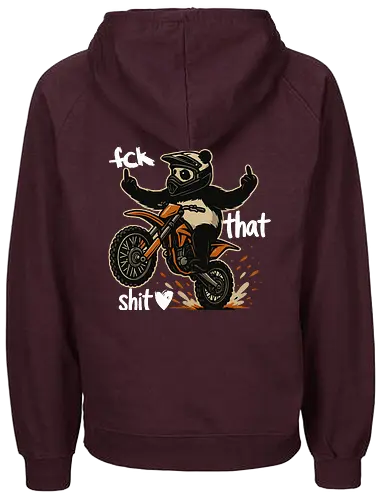 Fck That Shit (White) - Fairtrade Hoodie