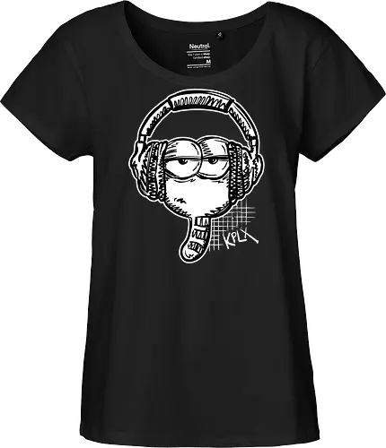 Music Dieter - Zeichnungen, Kplx, Dieter, Musik, Kopfhörer, Wurm, Comics - Fairtrade Girl Shirt