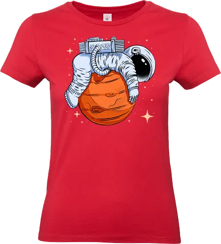 Astro-Nope  - mars, mood, nope, planet, rest, science, sleep, space, stars, universe, astronaut, funny, hilarious, joke, lazy - Standard T-Shirt (Frauen)