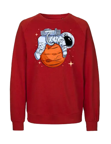 Astro-Nope  - mars, mood, nope, planet, rest, science, sleep, space, stars, universe, astronaut, funny, hilarious, joke, lazy - Fairtrade Sweatshirt