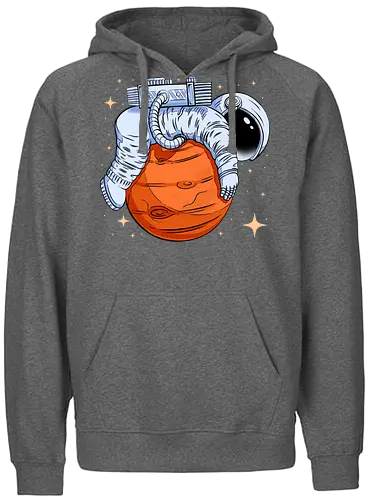 Astro-Nope  - mars, mood, nope, planet, rest, science, sleep, space, stars, universe, astronaut, funny, hilarious, joke, lazy - Fairtrade Hoodie