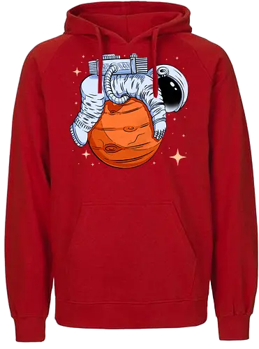 Astro-Nope  - mars, mood, nope, planet, rest, science, sleep, space, stars, universe, astronaut, funny, hilarious, joke, lazy - Fairtrade Hoodie