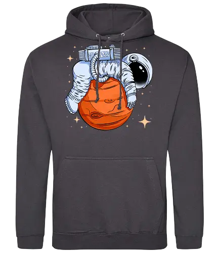 Astro-Nope  - mars, mood, nope, planet, rest, science, sleep, space, stars, universe, astronaut, funny, hilarious, joke, lazy - Standard Hoodie