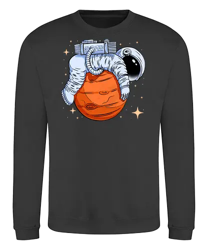 Astro-Nope  - mars, mood, nope, planet, rest, science, sleep, space, stars, universe, astronaut, funny, hilarious, joke, lazy - Sweatshirt