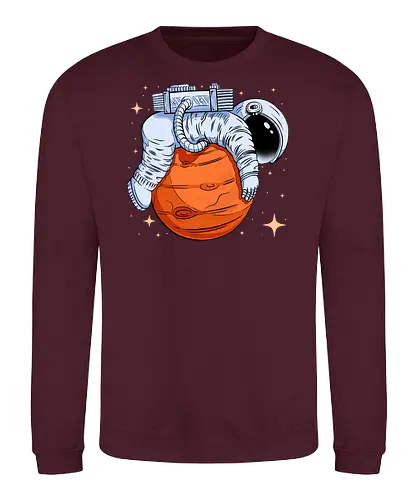Astro-Nope  - mars, mood, nope, planet, rest, science, sleep, space, stars, universe, astronaut, funny, hilarious, joke, lazy - Sweatshirt
